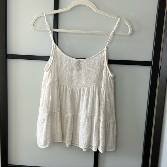 H&M White Tiered Tank Top - Picture 6 of 9